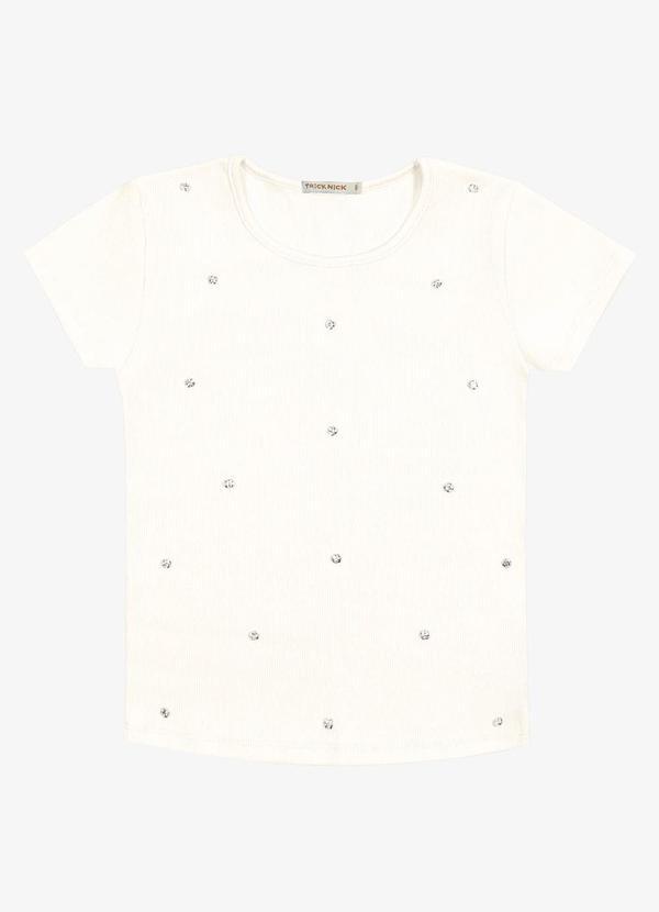 Trick Nick - Blusa Infantil Feminina em Ribana Bege