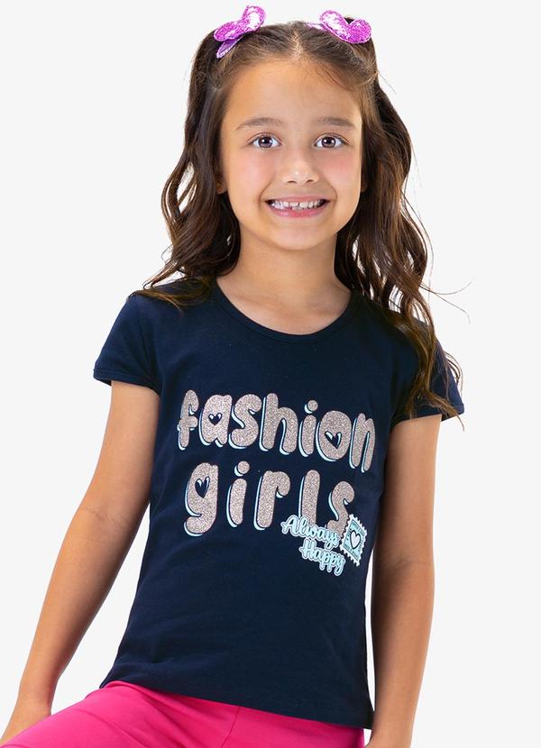 Rovi Kids - Blusa Infantil Menina Fashion Girls Azul