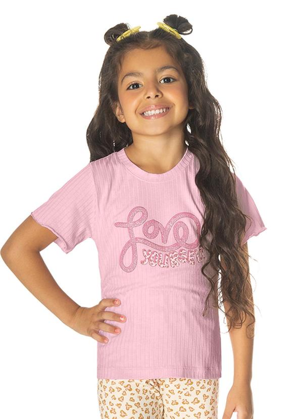 Rovi Kids - Blusa Infantil Menina Love Rosa