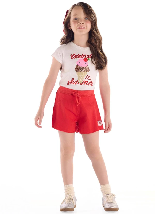 Quimby - Blusa Infantil Feminina Branco 2