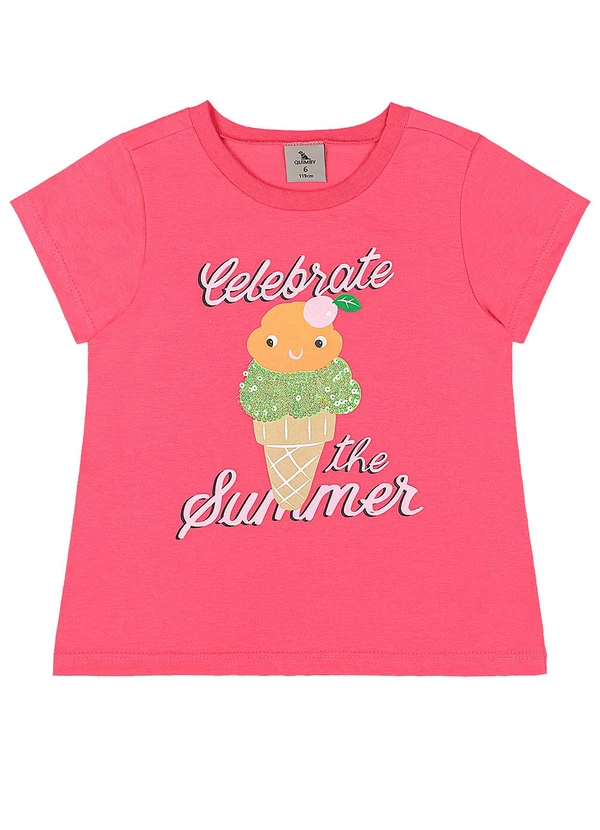 Quimby - Blusa Infantil Feminina Quimby Rosa 3