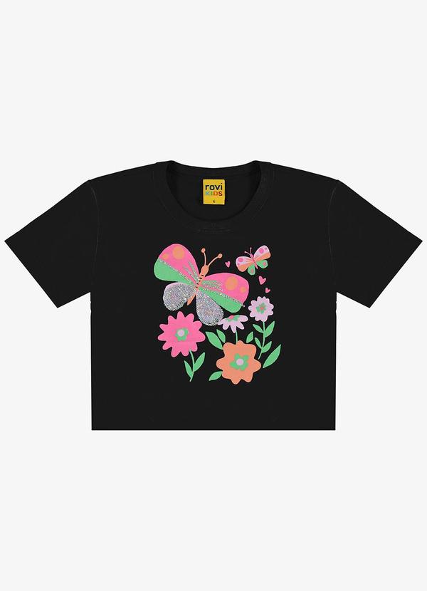 Rovi Kids - Blusa Infantil Feminina Preto