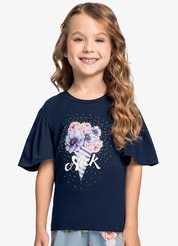 Trick Nick - Blusa Infantil Feminina Azul 4