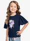 Trick Nick - Blusa Infantil Feminina Bege - variação: Azul