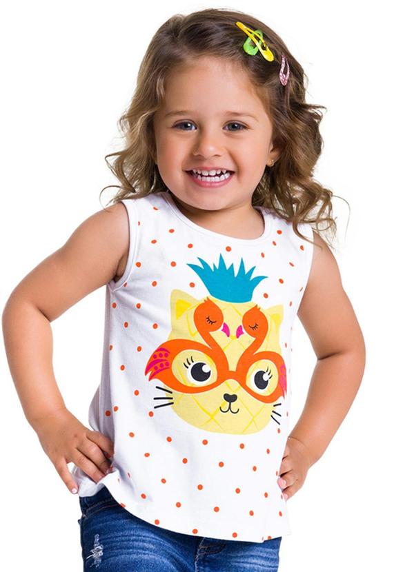 Kyly - Blusa Infantil Feminino Branco