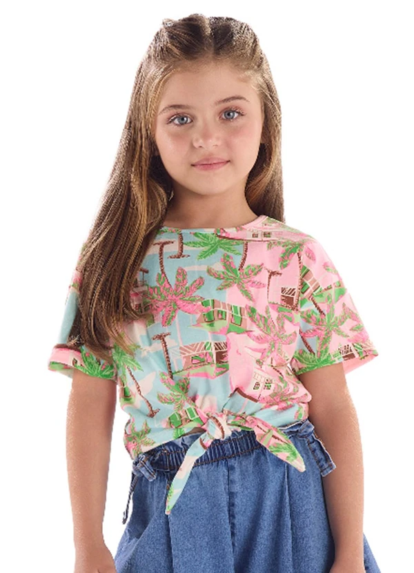 Quimby - Blusa Infantil Feminino Cotton Azul