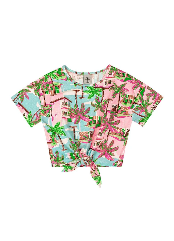 Quimby - Blusa Infantil Feminino Cotton Azul 3