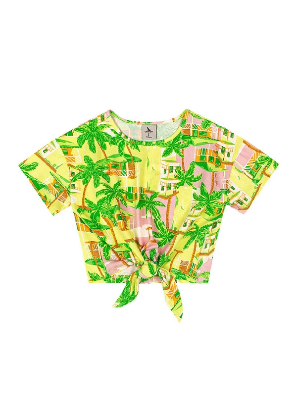 Quimby - Blusa Infantil Feminino Cotton Verde 3