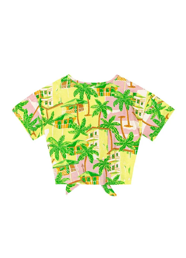 Quimby - Blusa Infantil Feminino Cotton Verde 4