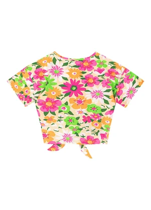 Quimby - Blusa Infantil Feminino em Cotton Rosa - QUIMBY