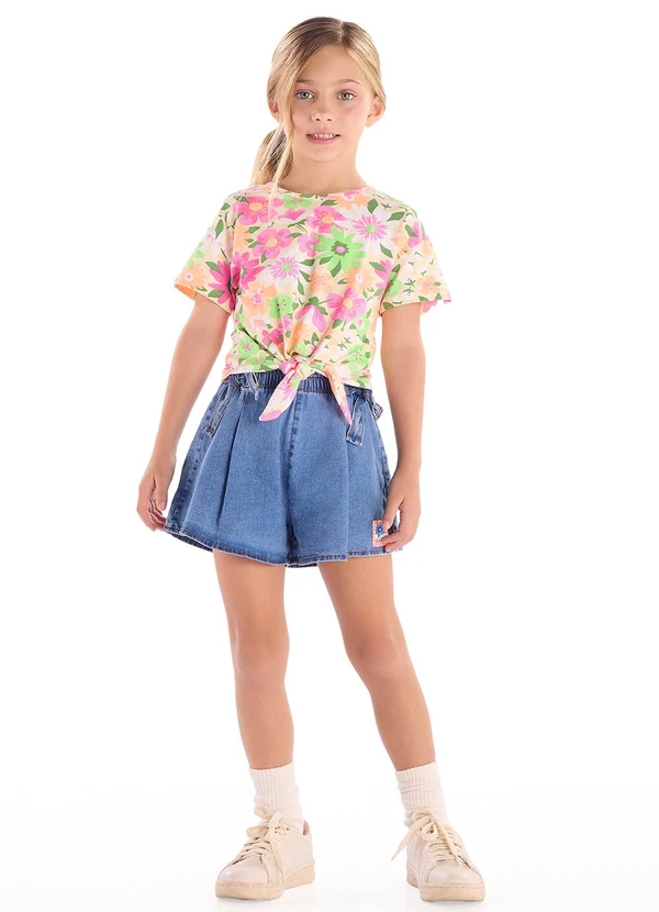 Quimby - Blusa Infantil Feminino em Cotton Rosa 3
