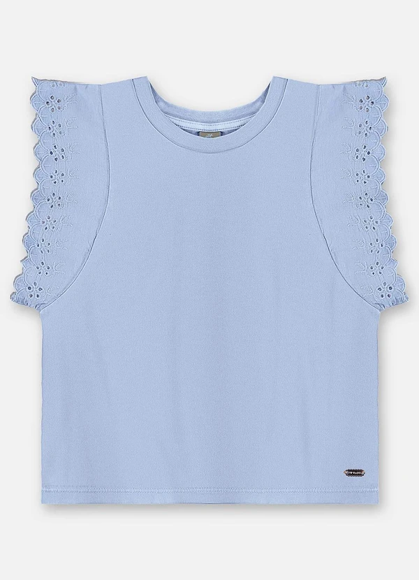 Up Baby - Blusa Infantil Finina Algodão Azul 3
