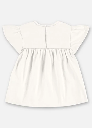 Up Baby - Blusa Infantil Finina Algodão Bege - UP BABY