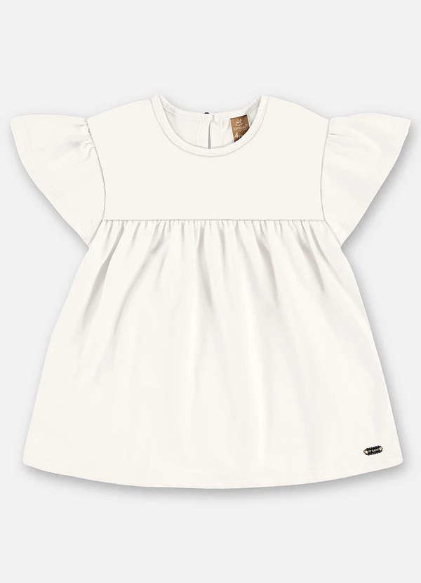 Up Baby - Blusa Infantil Finina Algodão Bege