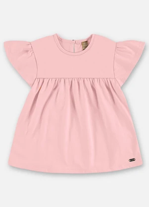 Up Baby - Blusa Infantil Finina Algodão Rosa - UP BABY