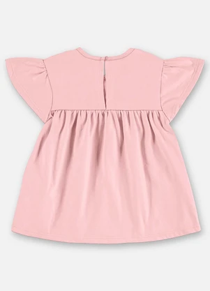 Up Baby - Blusa Infantil Finina Algodão Rosa - UP BABY