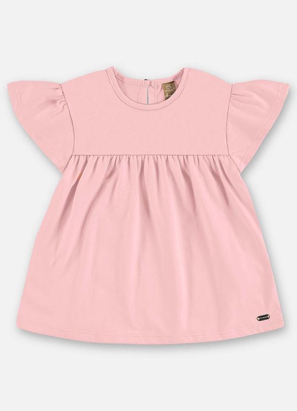 Blusa Infantil Finina Algodão Rosa - Up Baby