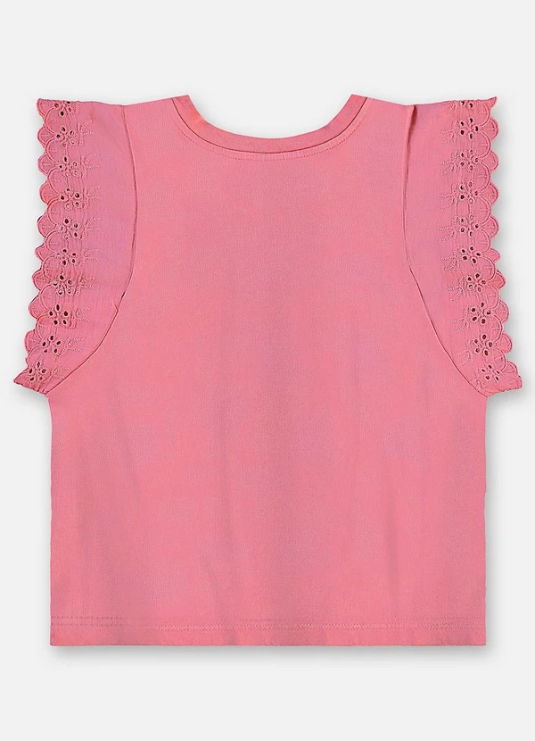 Up Baby - Blusa Infantil Finina Algodão Rosa 2