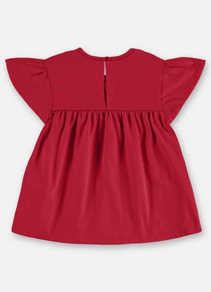 Up Baby - Blusa Infantil Finina Algodão Vermelho - UP BABY