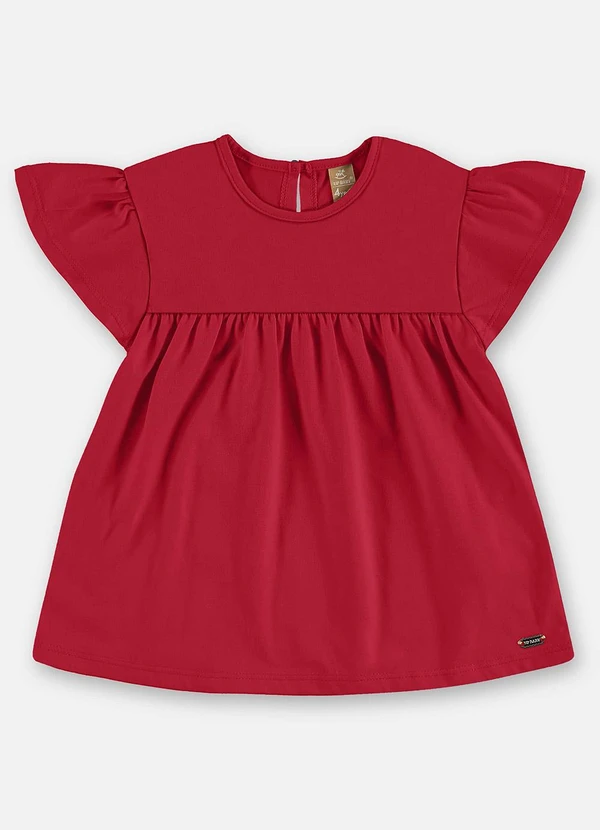 Up Baby - Blusa Infantil Finina Algodão Vermelho