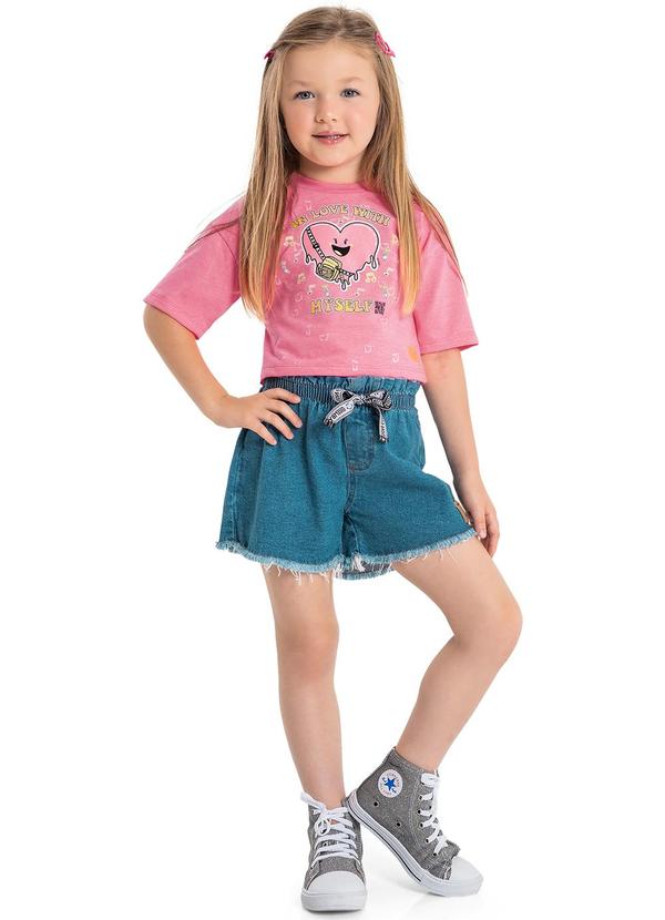 Quimby - Blusa Infantil Love With Myself Rosa Pink 2