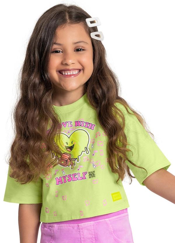Quimby - Blusa Infantil Love With Myself Verde