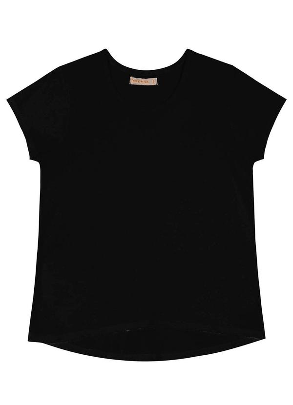 Trick Nick - Blusa Infantil Malha Menina Preto