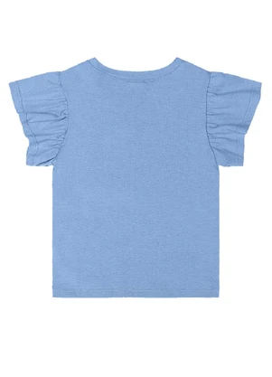 Quimby - Blusa Infantil Manga Babado Azul - QUIMBY
