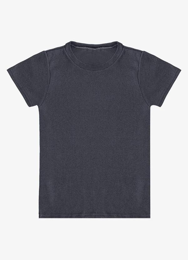 Rovitex - Blusa Infantil Manga Curta Básica Soletex Preto 5