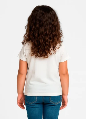 Trick Nick - Blusa Infantil Manga Curta Bege - TRICK NICK