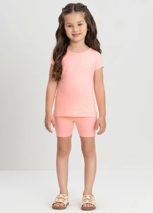 Blusa Infantil Manga Curta em Cotton Up Baby (Rosa) - UP BABY