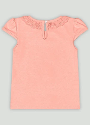 Up Baby - Blusa Infantil Manga Curta em CottonRosa - UP BABY