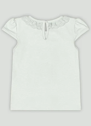 Up Baby - Blusa Infantil Manga Curta em Cotton Verde - UP BABY