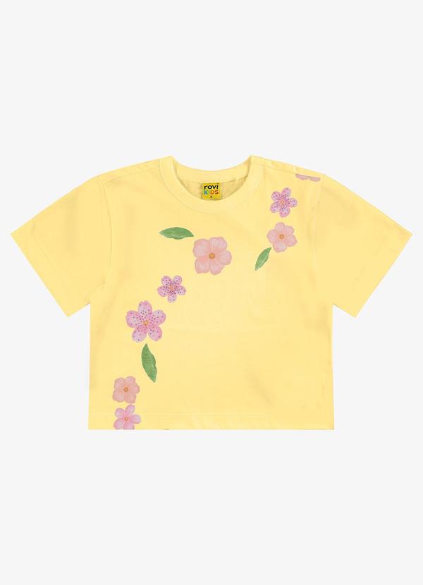 Rovi Kids - Blusa Infantil Meia Malha Amarelo