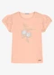 Trick Nick - Blusa Infantil Meia Malha com Bordado Rosa - variação: Rosa