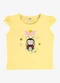 Rovi Kids - Blusa Infantil Meia Malha com Estampa Bege - variação: Amarelo