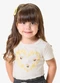 Rovi Kids - Blusa Infantil Meia Malha com Estampa Azul - variação: Bege