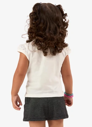 Rovi Kids - Blusa Infantil Meia Malha com Estampa Bege - ROVI KIDS