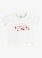 Rovi Kids - Blusa Infantil Meia Malha com Estampa Branco - variação: Branco