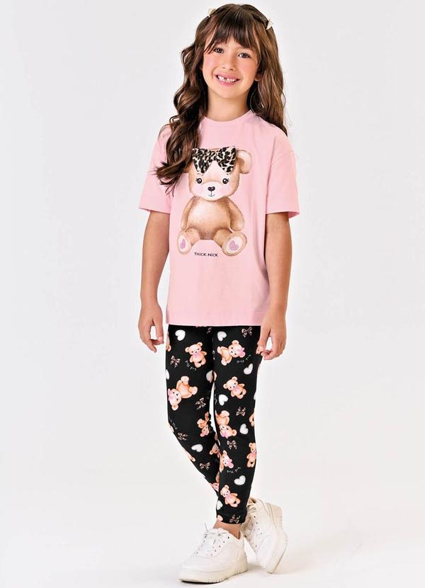 Trick Nick - Blusa Infantil Meia Malha Rosa 3