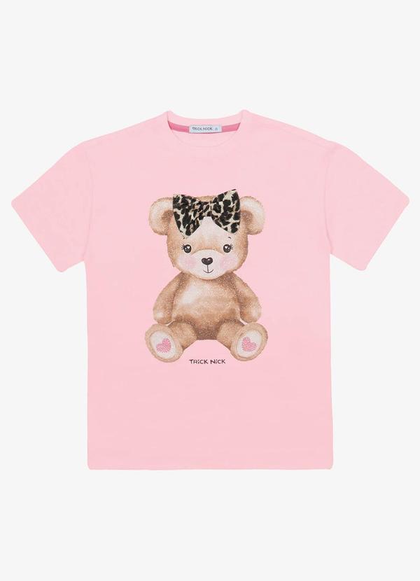 Trick Nick - Blusa Infantil Meia Malha Rosa 4