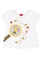 Kyly - Blusa Infantil Menina Abelhas Branco - variação: Branco