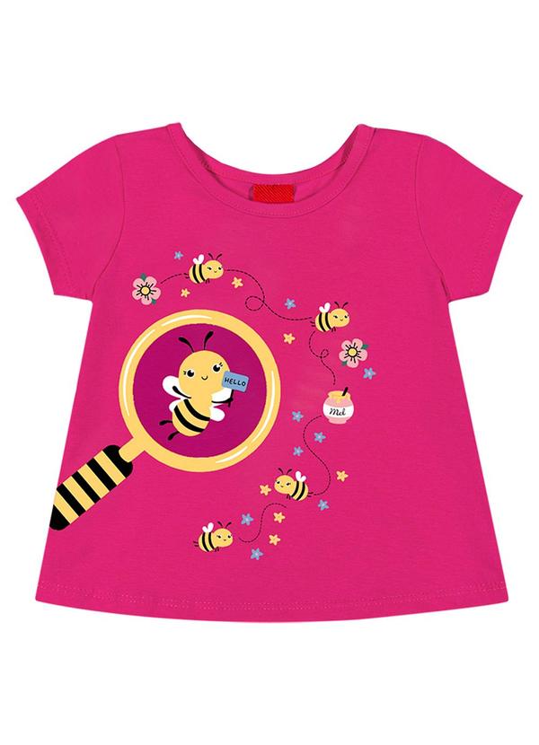 Kyly - Blusa Infantil Menina Abelhas Rosa 3