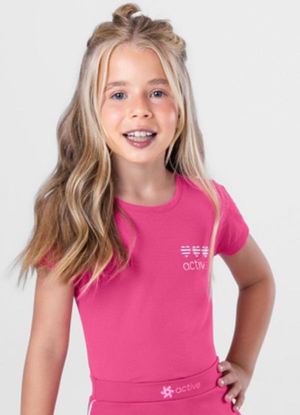Brandili - Blusa Infantil Menina Active Rosa