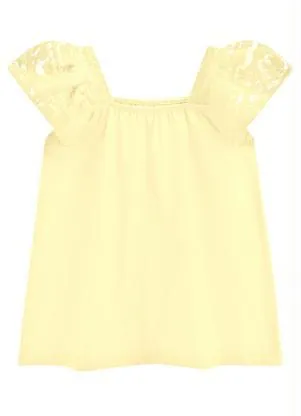 Milon - Blusa Infantil Menina Amarelo - MILON