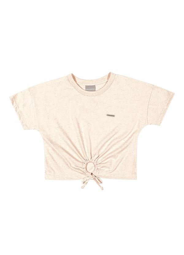 Colorittá - Blusa Infantil Menina Amarração Colorittá Bege