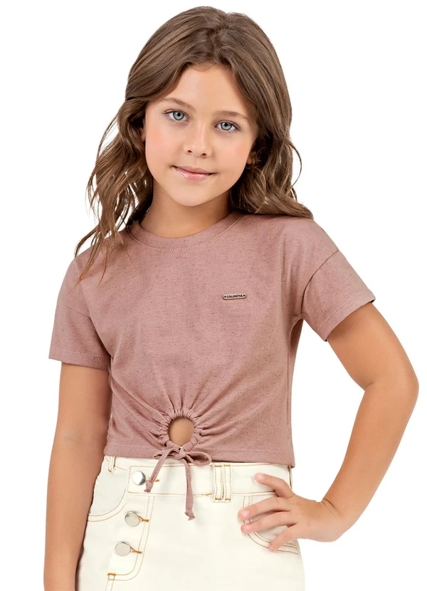 Colorittá - Blusa Infantil Menina Amarração Colorittá Rosa 1