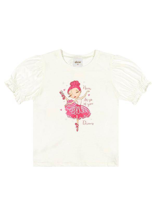 Elian - Blusa Infantil Menina Bailarina Elian Bege