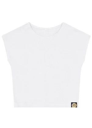 Kyly - Blusa Infantil Menina Básica Branco - KYLY