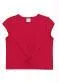 Alakazoo - Blusa Infantil Menina Básica com Torção Azul - variação: Vermelho